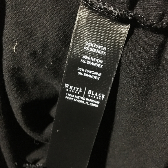 White House Black Market Black Long Sleeve Top - Picture 5 of 5